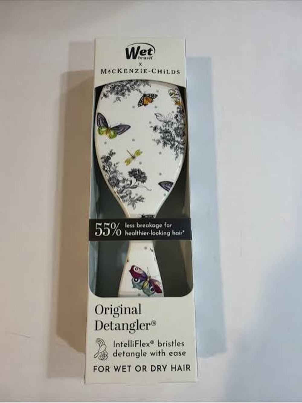 MacKenzie Childs x Wet Brush Butterfly Toile  Original Detangler  NIB